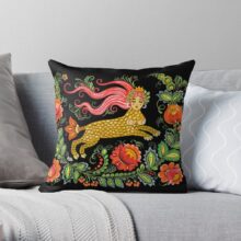 Housse de coussin jaune panthère noir Housse de coussin jaune panthère noir 3