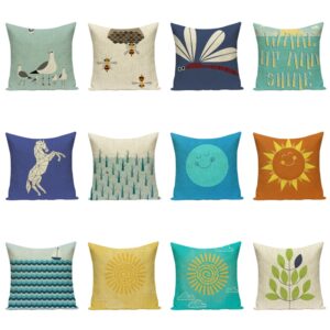 Housse de coussin Animaux libellule éléments Housse de coussin Animaux libellule éléments 1