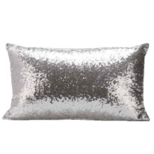 Housse de coussin long brillant en sequin 3