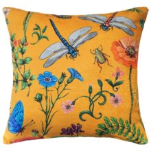 Housse de coussin jungle velours tigre et toucan blue lagoon Housse de coussin jungle velours tigre et toucan blue lagoon 2