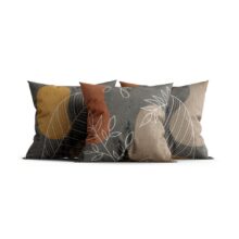 Housse de coussin feuille d’automne nature moderne Housse de coussin feuille d'automne nature moderne 1