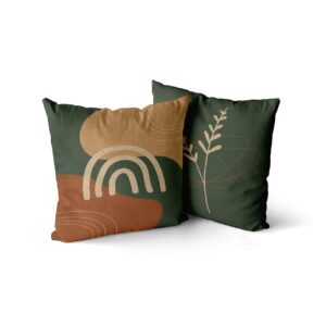 Housse de coussin plante nordique moderne Housse de coussin plante nordique moderne  1