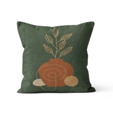 Housse de coussin plante nordique moderne  6