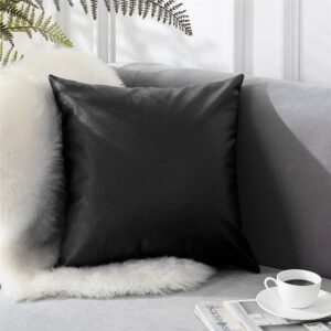 Housse de coussin moderne en simili cuir Housse de coussin moderne en cuir imperméable  2