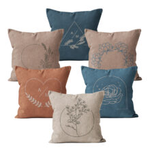 Housse de coussin vintage nature 1