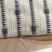 Housse de coussin scandinave ligne géométrique tissée Housse de coussin scandinave ligne géométrique tissée 3