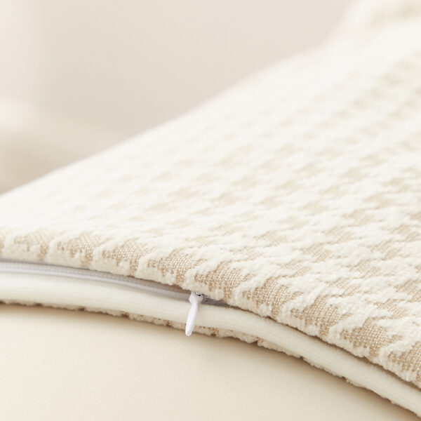 Housse de coussin Scandinave géométrique jaune pâle Housse de coussin Scandinave géométrique jaune pâle  4
