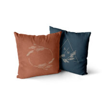 Housse de coussin vintage nature 2