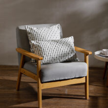 Housse de coussin scandinave ligne géométrique tissée Housse de coussin scandinave ligne géométrique tissée 5