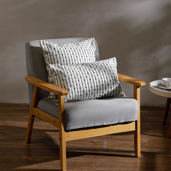 Housse de coussin scandinave ligne géométrique tissée Housse de coussin scandinave ligne géométrique tissée 5