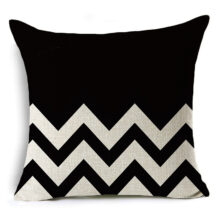 housse de coussin noir et blanc salut de la lune 6