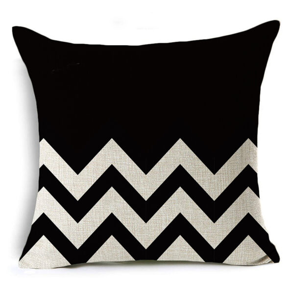 housse de coussin noir et blanc salut de la lune 6
