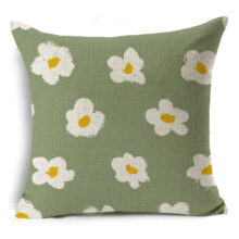 Housse de coussin marguerite nature géométrique Housse de coussin marguerite nature géométrique 14