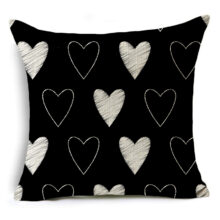 housse de coussin noir et blanc salut de la lune 7