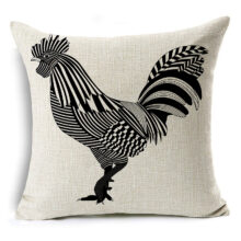 housse de coussin noir et blanc salut de la lune 18