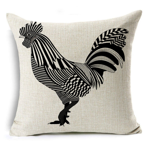 housse de coussin noir et blanc salut de la lune 18