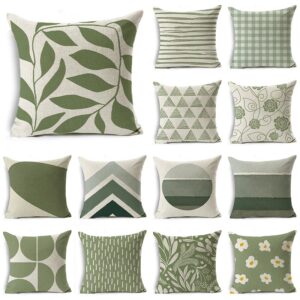 Housse de coussin marguerite nature géométrique Housse de coussin marguerite nature géométrique 1