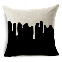 housse de coussin noir et blanc salut de la lune 2