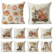 Housse de coussin nature d’octobre la citrouille de Thanksgiving Housse de coussin nature d'octobre la citrouille de Thanksgiving 1