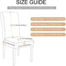 Housse de chaise waterproof universel uni 2