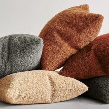 Housse de coussin doudou Housse de coussin uni moumoute blanc gris camel vert bleu noir rose violet kaki moutarde jaune terracota 2