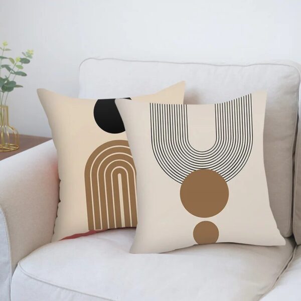 Housse de coussin moderne ligne abstraites ombre et lumière Housse de coussin moderne ligne abstraites ombre et lumière 2