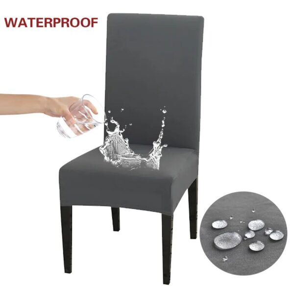 Housse de chaise waterproof universel uni 3