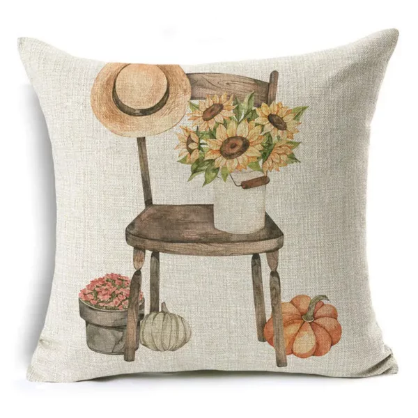 Housse de coussin nature d’octobre la citrouille de Thanksgiving Housse de coussin nature d'octobre la citrouille de Thanksgiving 4