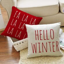 Housse de coussin Jingle Bells Christmas red Housse de coussin Jingle Bells Christmas red 2