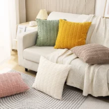 Housse de coussin velours tout doux Housse de coussin velours tout doux 2