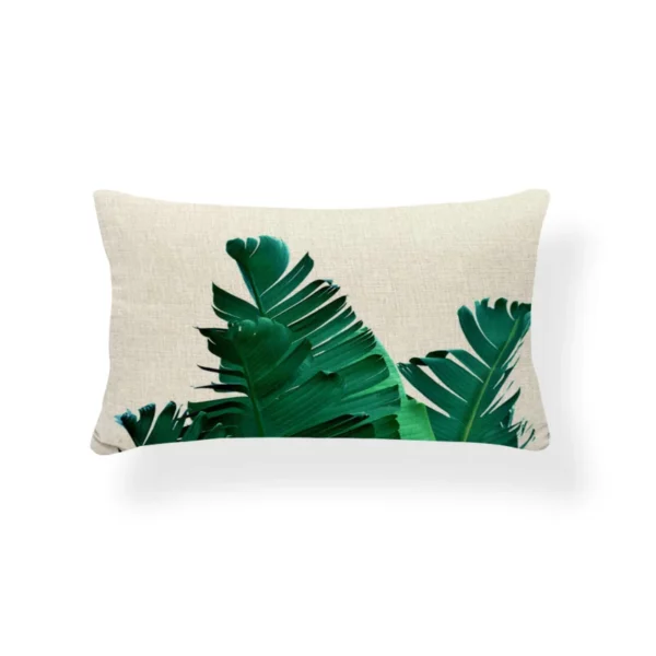 Housses de coussin nature plante et cactus 30x50cm 1