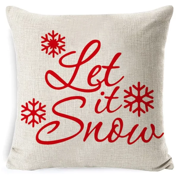 Housse de coussin Happy Snow 2