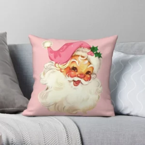Housse de coussin Père Noël Rose Housse de coussin Père Noël Rose 1