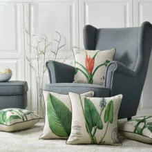 Housse de coussin nature fleur tropicale signature 3