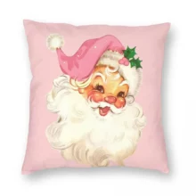 Housse de coussin Père Noël Rose Housse de coussin Père Noël Rose 2