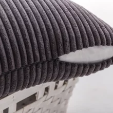 Housses de coussin côtelé doux hiver Housses de coussin côtelé doux hiver 1