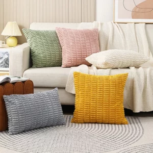 Housse de coussin velours tout doux Housse de coussin velours tout doux 1