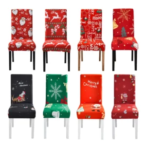 Housse de chaise Noël Happy 1