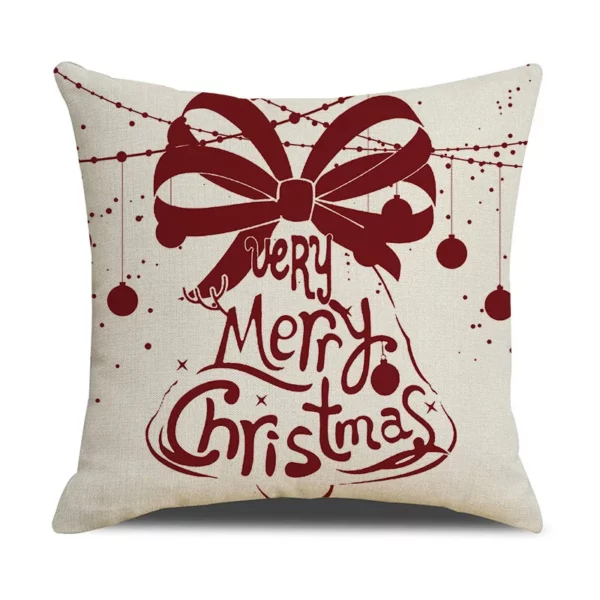 Housse de coussin Noël cerf de montagne et bonhomme de neige Housse de coussin Noël cerf de montagne et bonhomme de neige 4