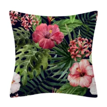 Housse de coussin tropical les oiseaux de la jungle 2