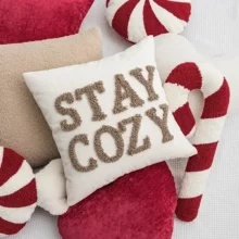 Coussin de decoration pour Noel en forme de coeur bonbon et sucre d’orge Coussin de decoration pour Noel en forme de coeur bonbon et sucre d'orge 2