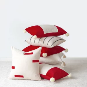 Housses de coussin Le chic Rouge et blanc Housses de coussin Le chic Rouge et blanc 1