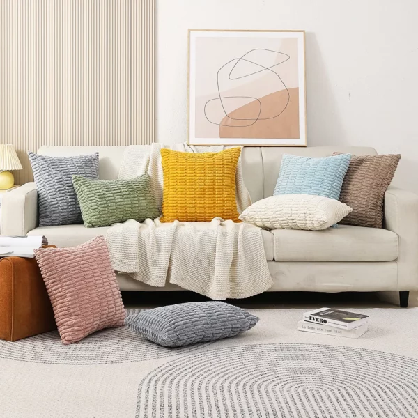 Housse de coussin velours tout doux Housse de coussin velours tout doux 3