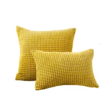 Housse de coussin côtelé collection multi couleurs Housse de coussin côtelé collection multi couleurs 1