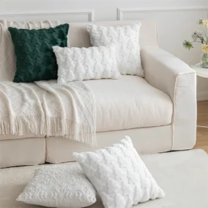 Housses de coussin Noel brodé sapin 3D Housses de coussin Noel brodé sapin 3D 2