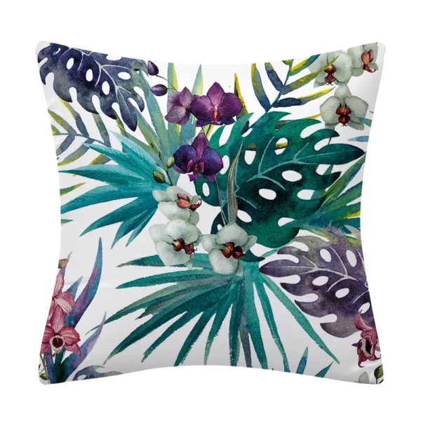 Housse de coussin tropical les oiseaux de la jungle 4