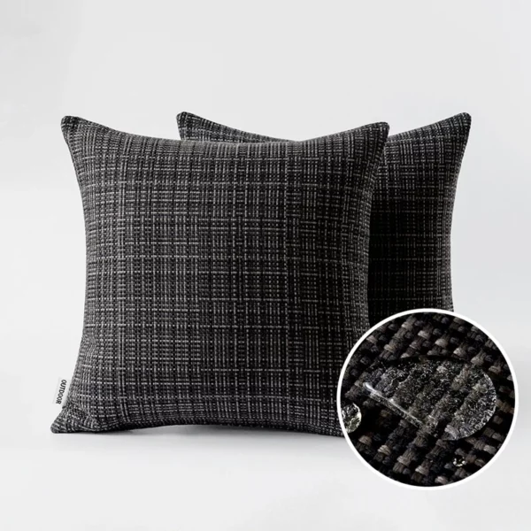 Housse de coussin imperméable pour salon extérieur 4