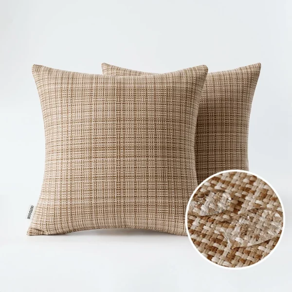 Housse de coussin imperméable pour salon extérieur 2