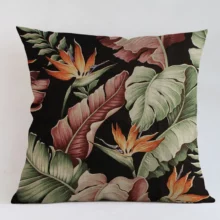 Housse de coussin nature tropicale couleur Housse de coussin nature tropicale couleur 3