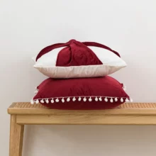 Housse de coussin Noël 3D velours 4